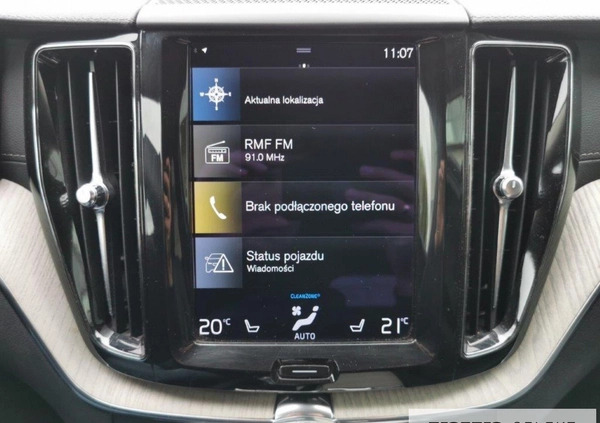 Volvo XC 60 cena 184900 przebieg: 86482, rok produkcji 2021 z Zator małe 562